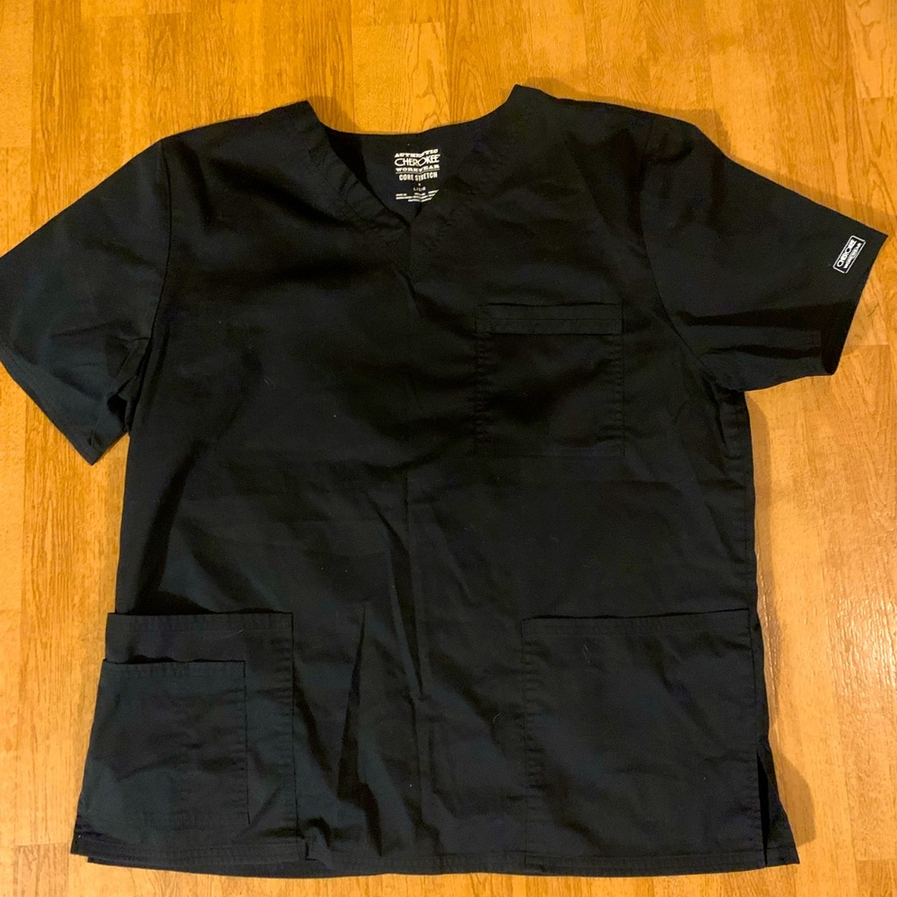 Unisex scrub top
